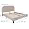 Flash Furniture King Size Beige Fabric Platform Bed with Mattress SL-BM10-4-GG - alternate 8